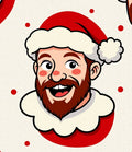 Charming Santa Claus Festive Red Dot Rug