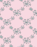 Pale Pink Seafoam Botanical Lattice Rug