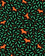 Orange Dachshunds Amidst Green Foliage Rug