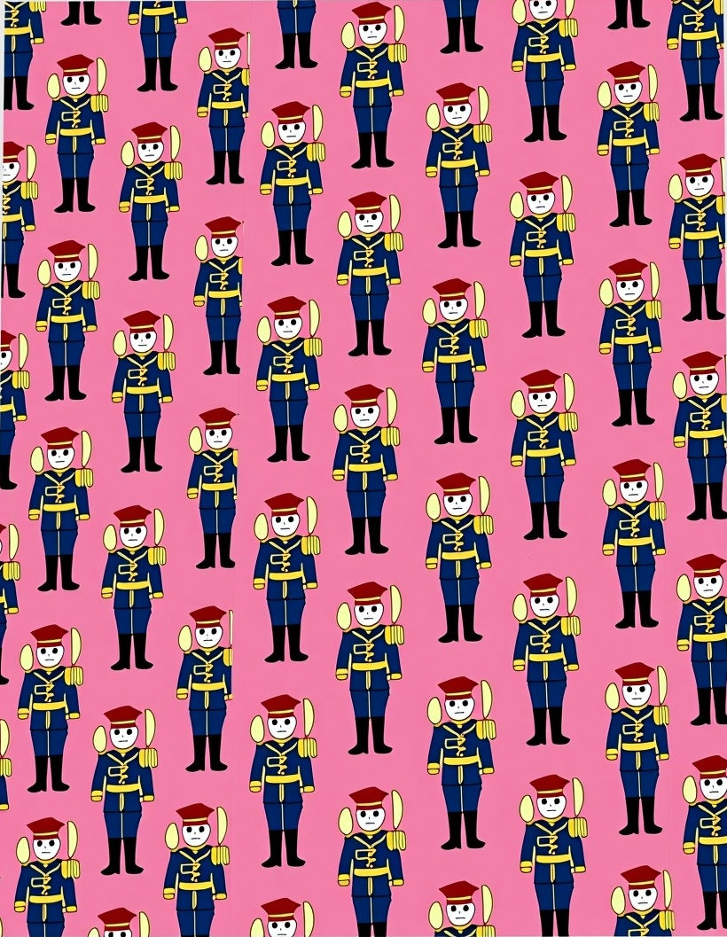 Cute Scarlet Soldier Repeat Rug