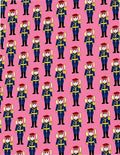 Cute Scarlet Soldier Repeat Rug
