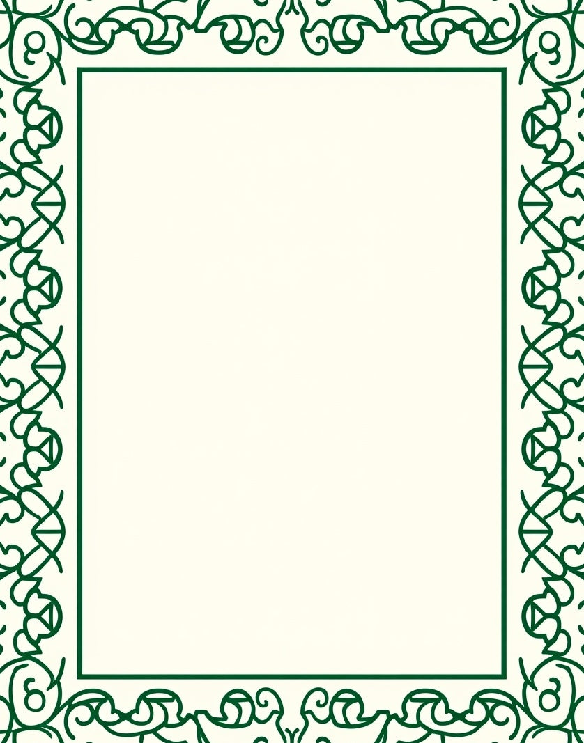 Regal Emerald Swirl Border Rug