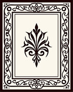 Ornate Dark Blossom Centerpiece Rug