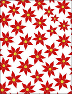 Crimson Bloom Scatter Rug