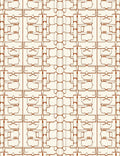 Cream and Copper Geometric Lattice Rug