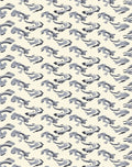 Gray Watercolor Koi Fish Arrangement Rug