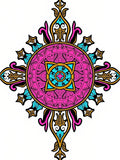 Vibrant Pink Mandala Floral Medallion Rug