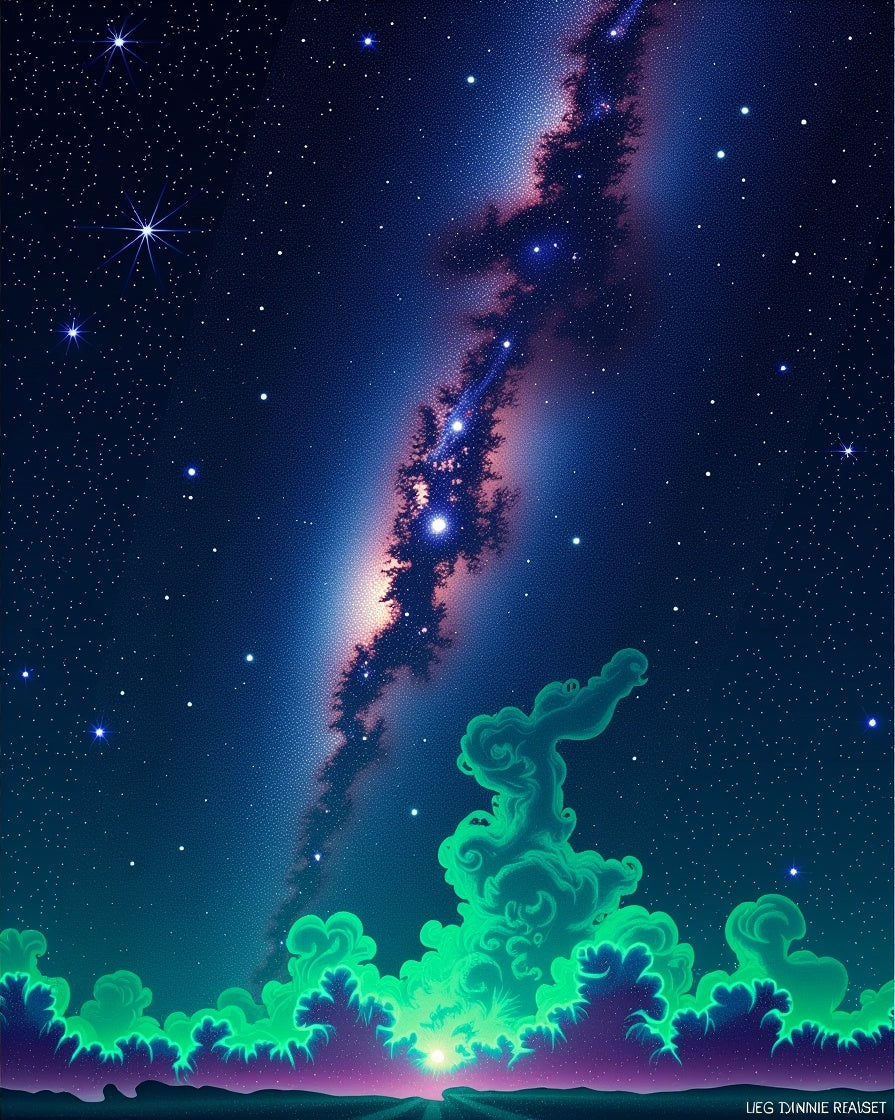 Cosmic Deep Space Nebula Clouds Rug
