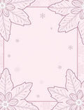 Soft Pink Floral Snowflake Meadow Rug