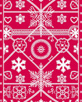 Winter Wonder Heartflakes Rug