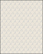 Soft Cream Blue Geometric Diamond Rug