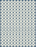 Classic Navy Lattice Geometric Rug