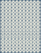 Classic Navy Lattice Geometric Rug