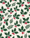 Festive Holly Berry Garland Rug