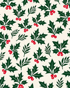 Festive Holly Berry Garland Rug