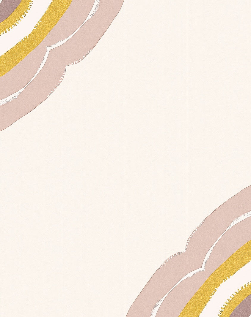 Golden Blush Gentle Arc Rug