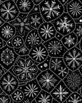 Winter White Snowflake Chain Arrangement Rug