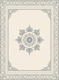 Floral Medallion Bordered Ivory Rug