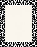 Black White Organic Spot Rug