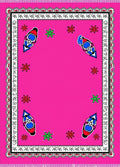 Funky Pink Lantern Flower Rug