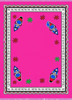 Funky Pink Lantern Flower Rug