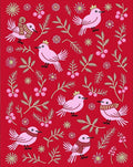 Pink Birds With Crowns And Scarves Rug