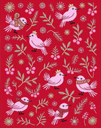 Pink Birds With Crowns And Scarves Rug