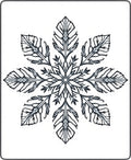 Monochromatic Gray Snowflake Floral Rug