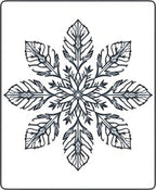 Monochromatic Gray Snowflake Floral Rug