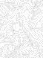 Minimalist Gray Contour Flow Rug