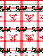 Red Buffalo Check Festive Animal Rug