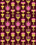 Pink Gold Trophies Geometric Repeats Rug