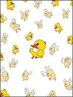 Yellow Ducks All Over Rug