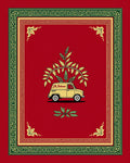 Yellow Van Red Foliage Border Rug