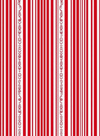 Bold Red White Vertical Stripe Collection Rug
