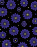 Dark Blue Daisy Meadow Rug