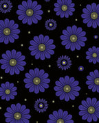 Dark Blue Daisy Meadow Rug