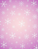 Pink Snowflake Cluster Background Rug