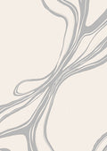 Creamy Beige Swirl Abstract Rug