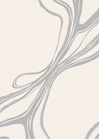 Creamy Beige Swirl Abstract Rug