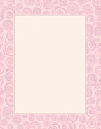 Pastel Pink Swirl Collage Rug