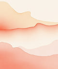 Coral Gradient Abstract Landscape Rug
