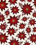 Crimson Petal Floral Arrangement Rug