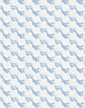 Soft Blue Floral Repeating Arrangement Rug