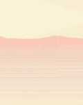 Retro Pink Horizon Stripe Rug