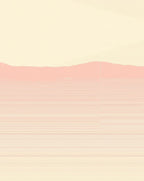 Retro Pink Horizon Stripe Rug