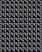 Iridescent Spheres Geometric Mosaic Rug
