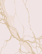 Pale Pink Gold Vein Marble Rug