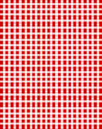 Classic Red White Gingham Checked Rug