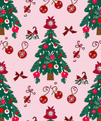 Holiday Evergreen Ornament Garland Rug